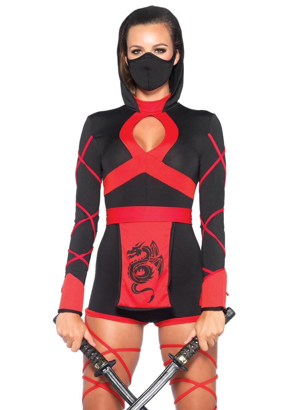 2694 Dragon Ninja S Fancy-Dress Costume for Adult XXS